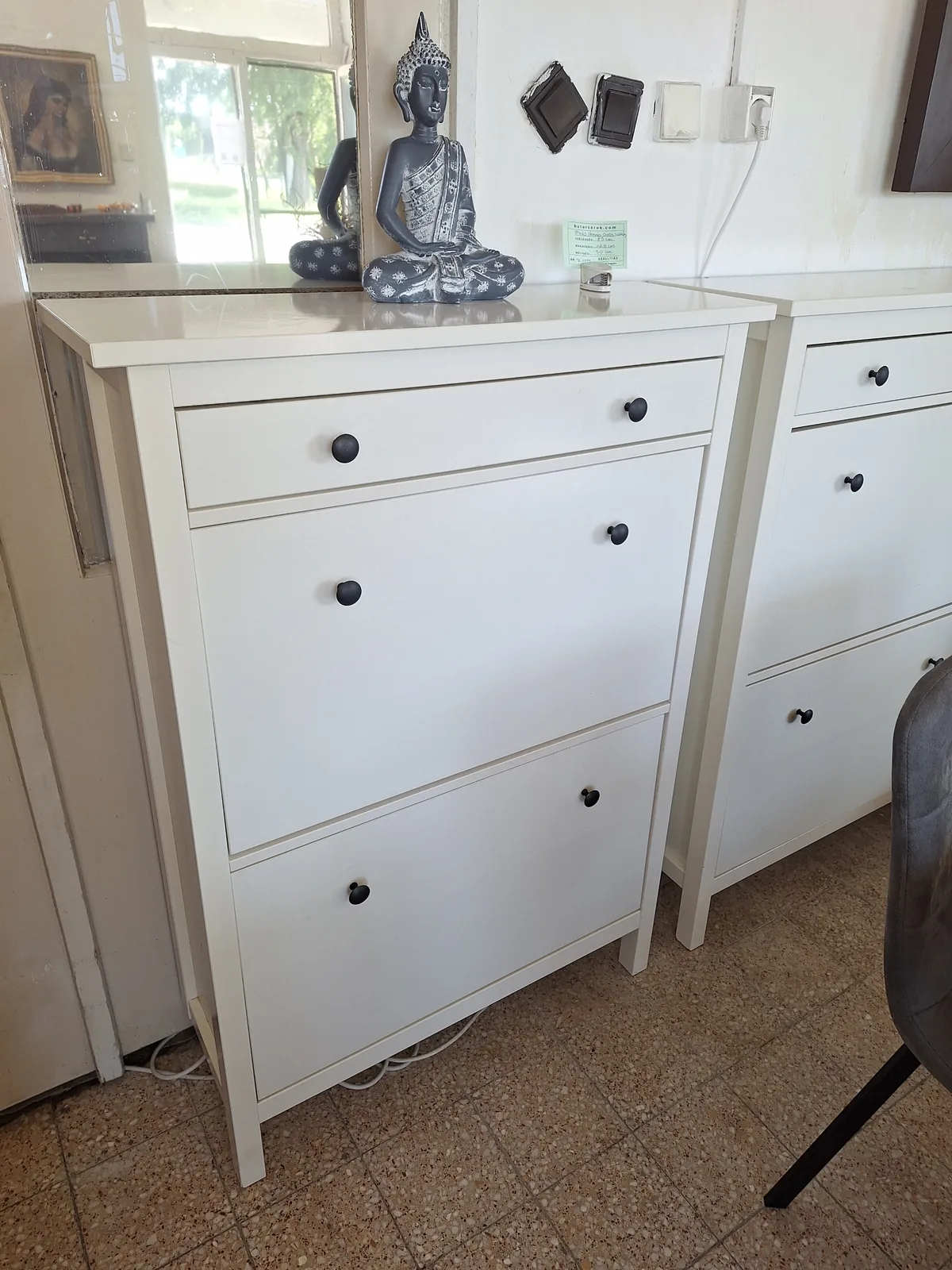 Ikeás Hemnes fiókos cipős szekrény fehér bei Bútorsarok in Letenye
