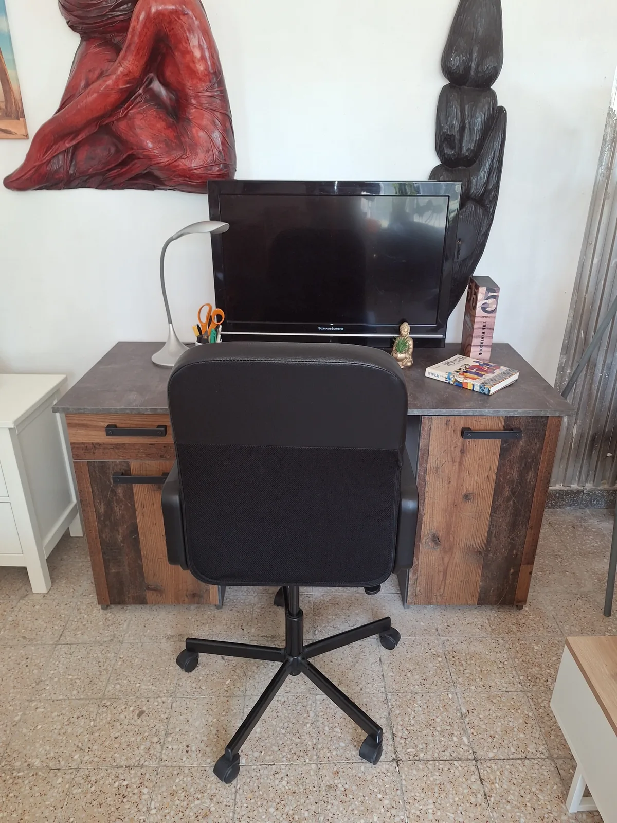Rusztikus fa hatású extra masszív íróasztal bei Bútorsarok in Letenye