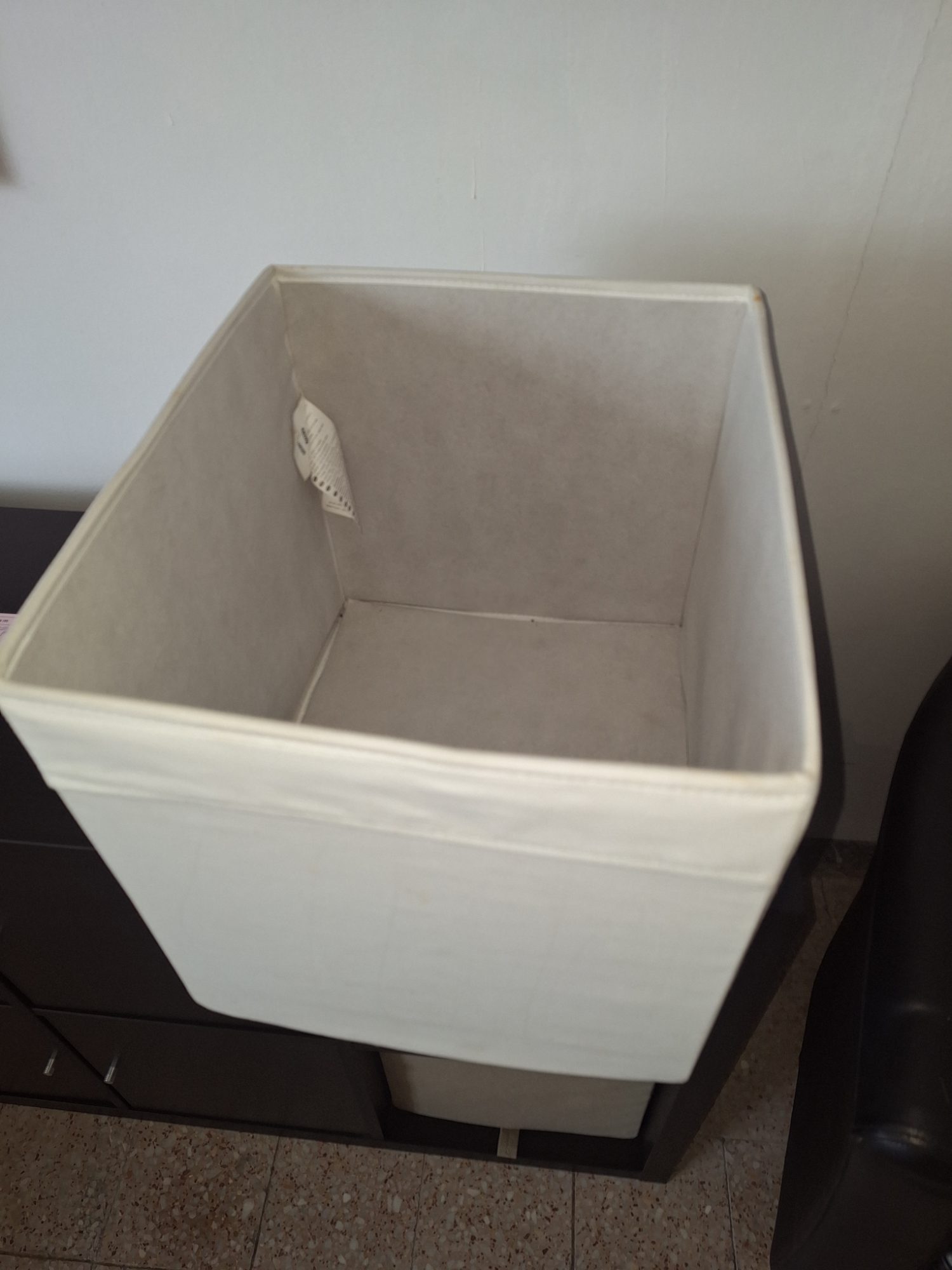 Ikeás kallax polc rendszer boxokkal fekete – 9. nézet