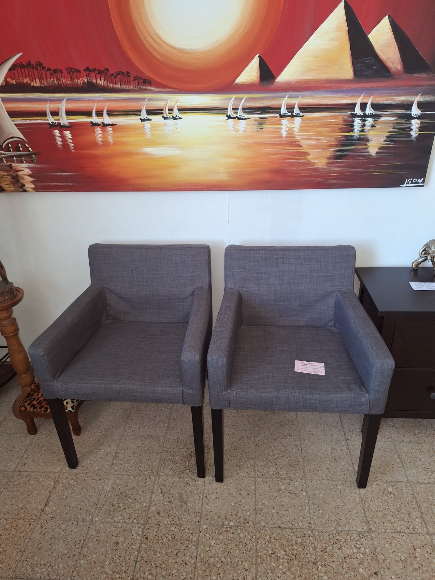 Zwei IKEA Sessel mit waschbaren Wechselbezügen