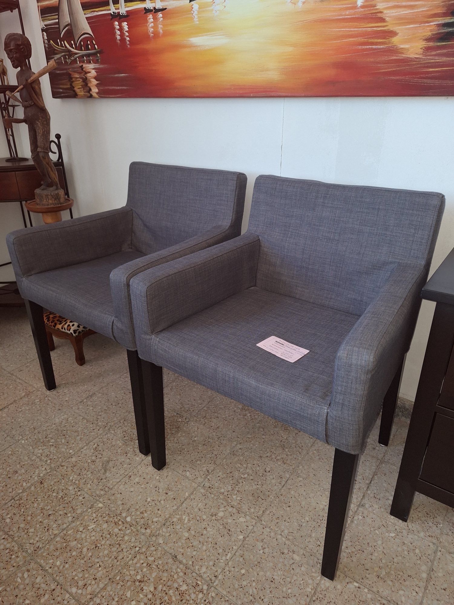 Zwei IKEA Sessel mit waschbaren Wechselbezügen – Ansicht 2