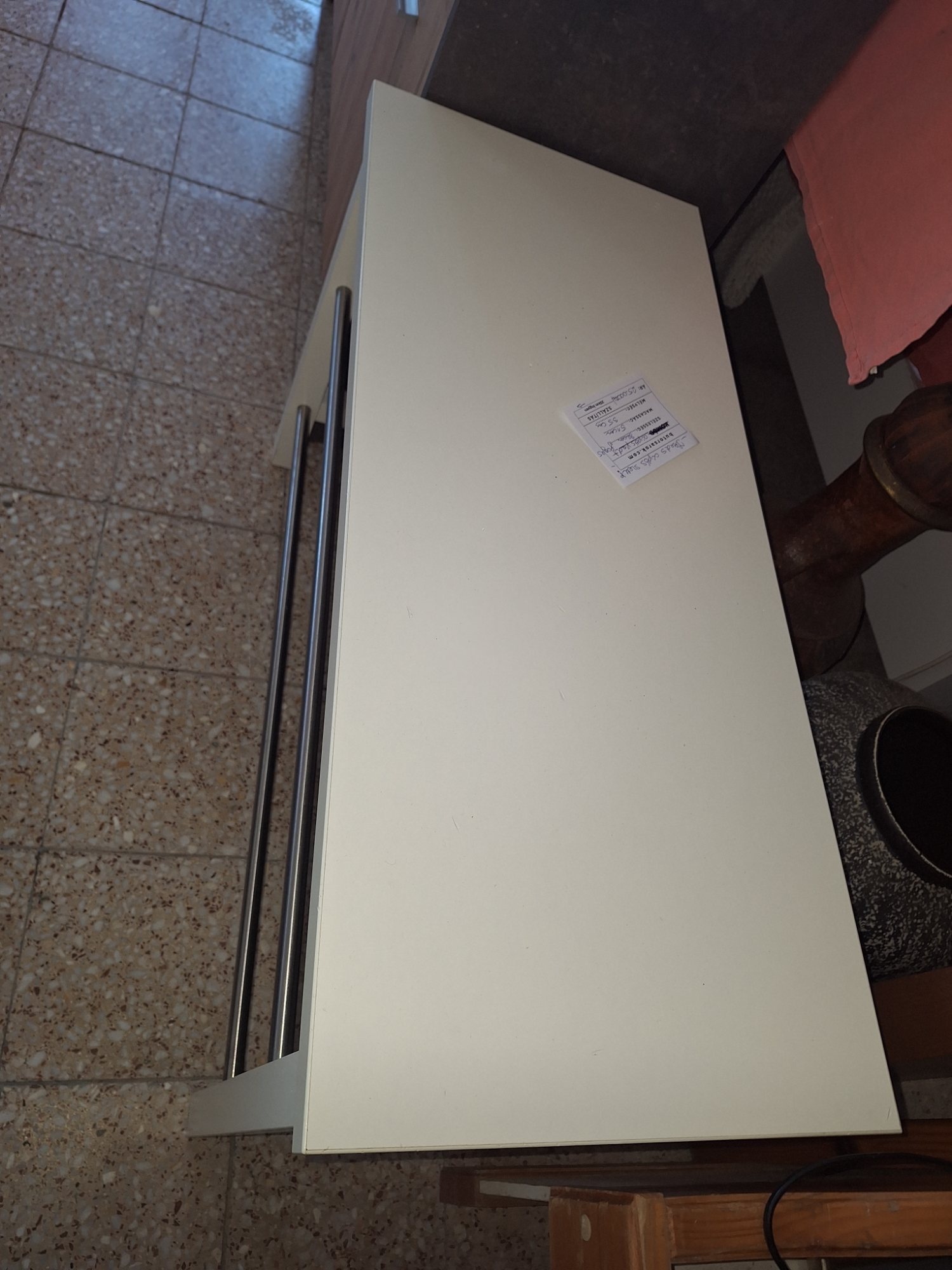 Ikeás cipős pad 2 szintes fehér lakkozott – 4. nézet